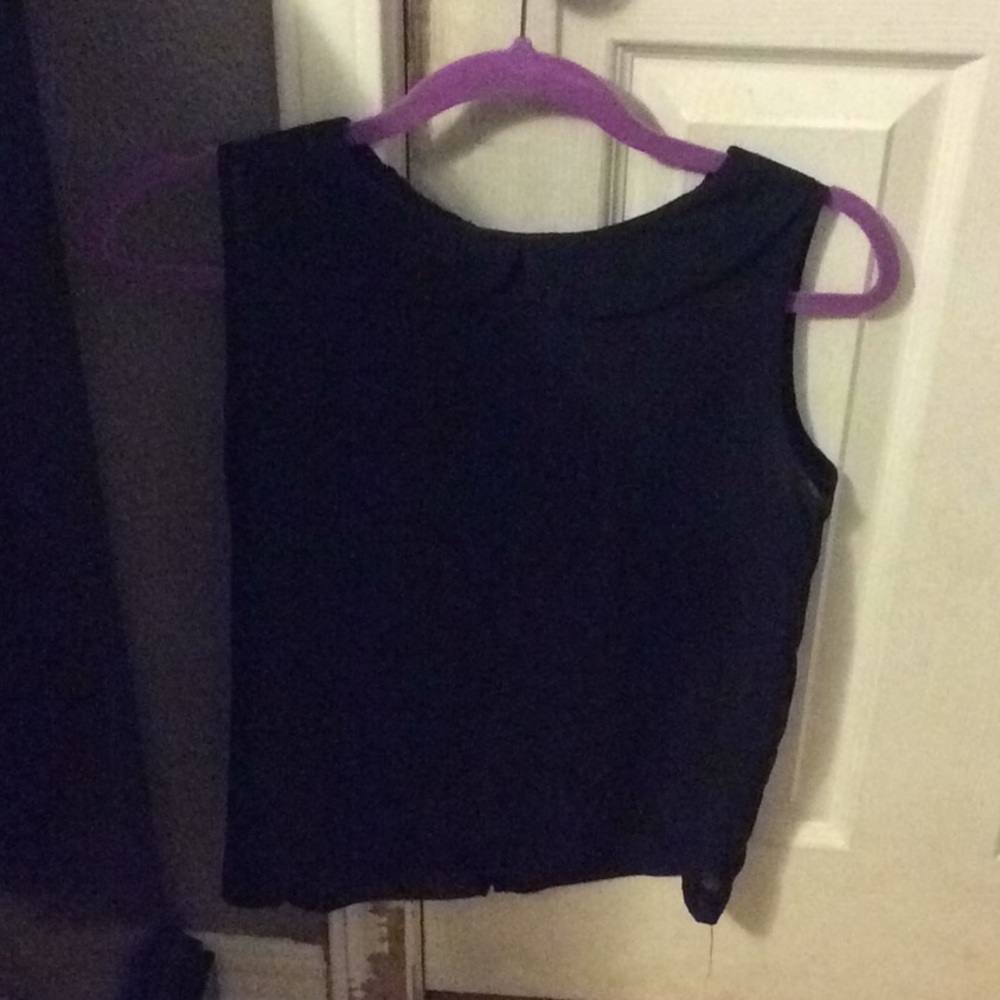 Cute collared chiffon top